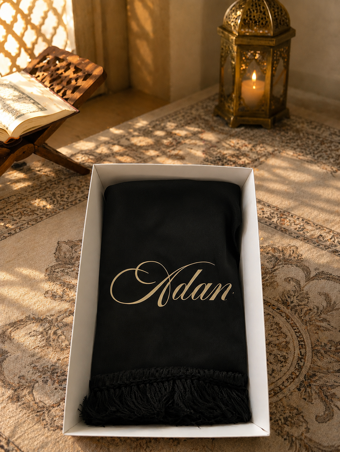 Tapis de prière velours - Sérénité et Spiritualité